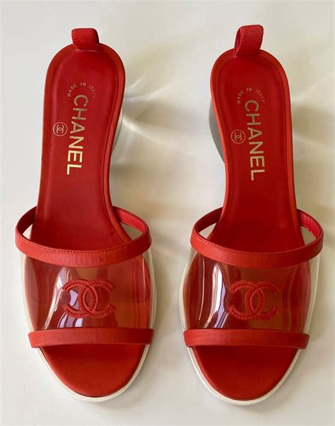 chanel slide sandals replica|chanel clear slide sandals.